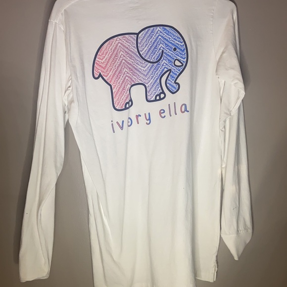 White long sleeved Ivory Ella shirt - Picture 2 of 2